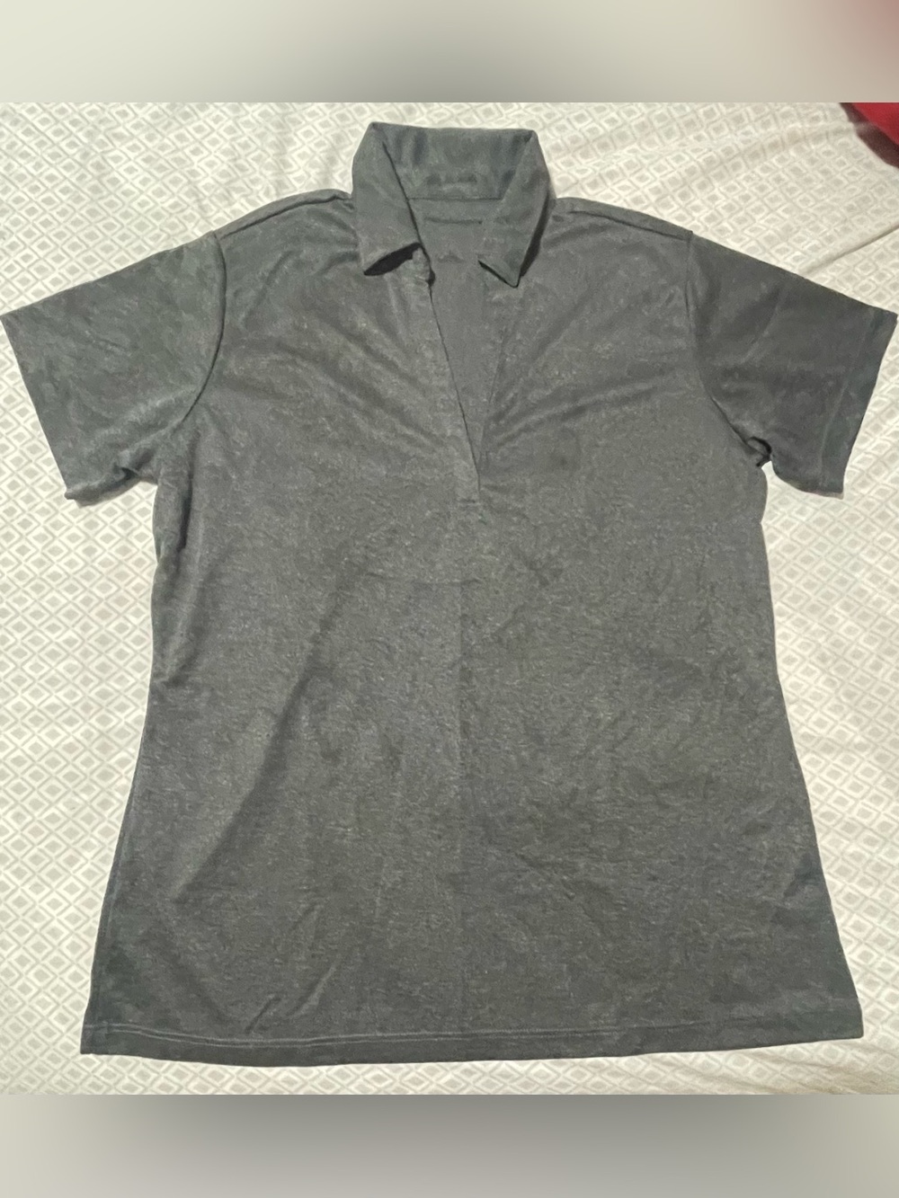 Port Authority Short-Sleeve Polo in Charcoal